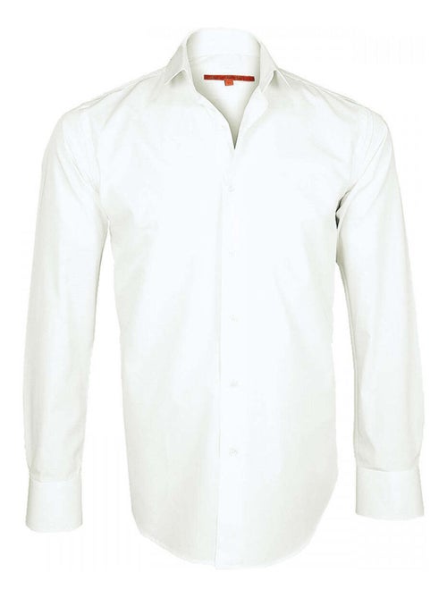 Chemise homme premium coupe cintrée BASIC-TENDANCE Andrew Mac Allister Blanc , 44 - Kiabi