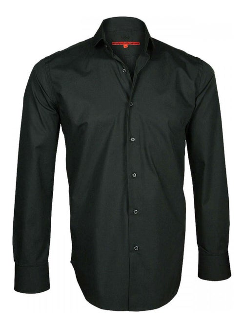 Chemise homme premium coupe cintrée BASIC-TENDANCE Andrew Mac Allister Noir , 38 - Kiabi