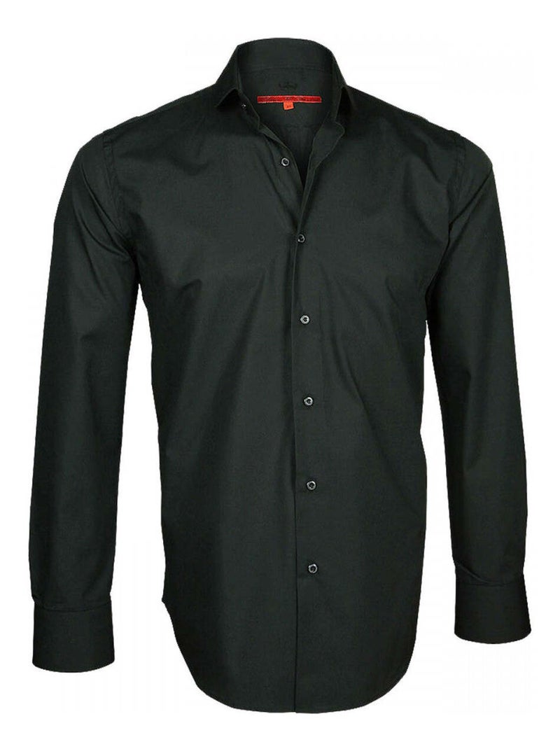 Chemise homme premium coupe cintrée BASIC-TENDANCE Andrew Mac Allister Noir , 38 Noir - Kiabi