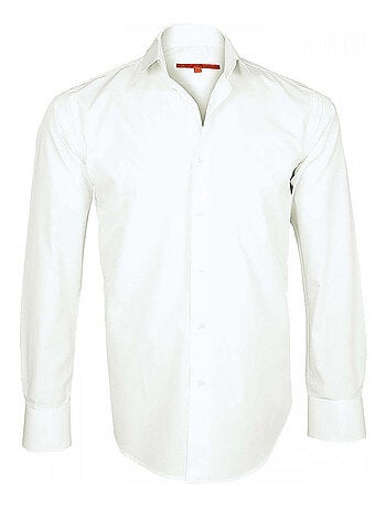Chemise homme premium coupe cintrée BASIC-TENDANCE Andrew Mac Allister Blanc / 44