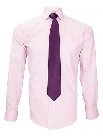 Chemise homme premium coupe droite BASIC-BUSINESS Emporio balzani Noir , 39