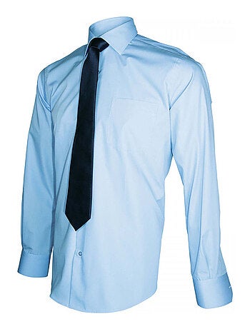 Chemise homme premium coupe droite BASIC-BUSINESS Emporio balzani Noir , 39