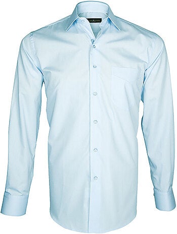 Chemise homme premium coupe droite BASIC-BUSINESS Emporio balzani Noir , 44