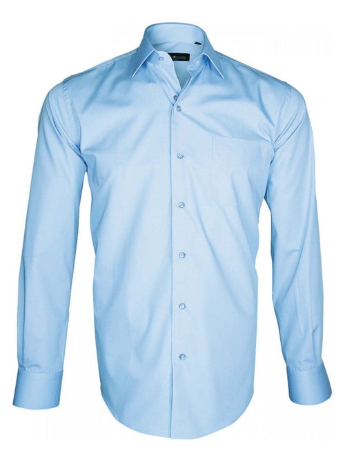 Chemise homme premium coupe droite BASIC-BUSINESS Emporio balzani Blanc , 42 - Kiabi