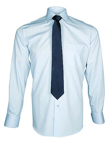 Chemise homme premium coupe droite BASIC-BUSINESS Emporio balzani Noir , 40