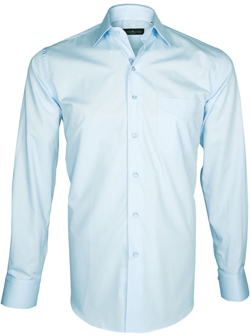 Chemise homme premium coupe droite BASIC-BUSINESS Emporio balzani Bleu , 44 Bleu - Kiabi