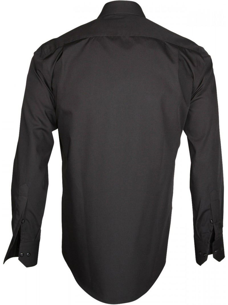 Chemise homme premium coupe droite BASIC-BUSINESS Emporio balzani Noir , 44 Noir - Kiabi