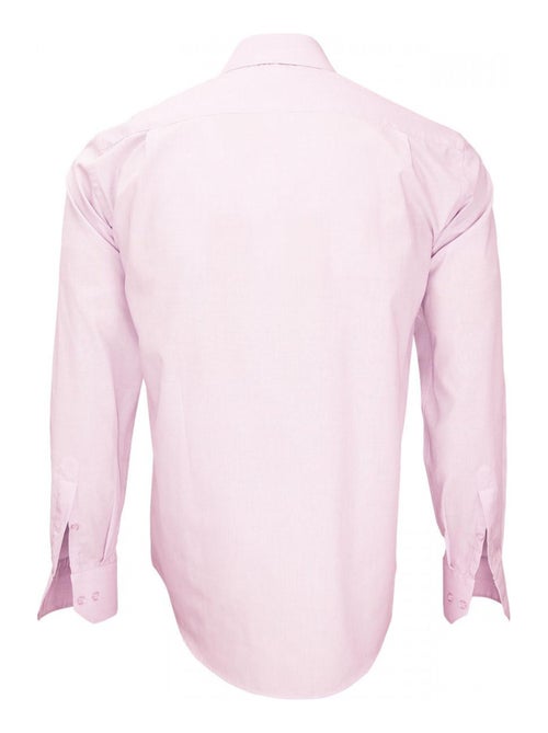 Chemise homme premium coupe droite BASIC-BUSINESS Emporio balzani Rose , 42 - Kiabi