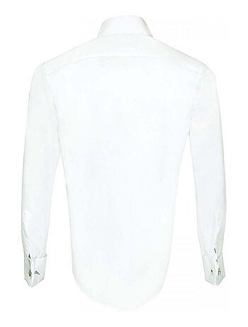 Chemise homme premium coupe droite BASIC-COL-CASSE Andrew Mac Allister Blanc , 38