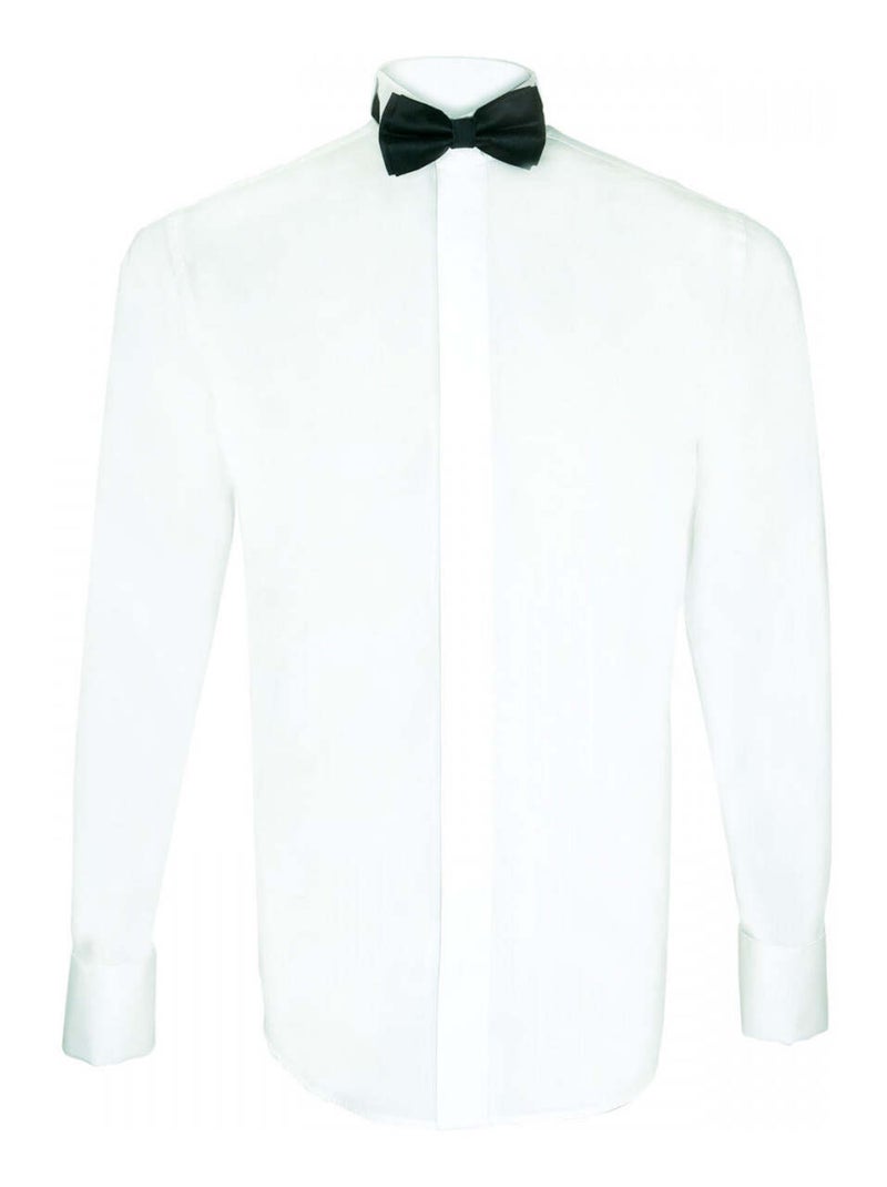 Chemise homme premium coupe droite BASIC-COL-CASSE Andrew Mac Allister Blanc , 38 Blanc - Kiabi