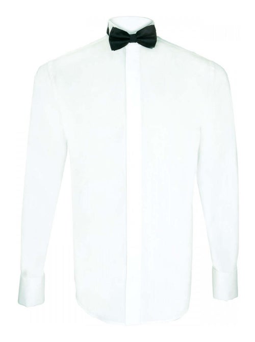 Chemise homme premium coupe droite BASIC-COL-CASSE Andrew Mac Allister Blanc , 43 - Kiabi
