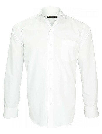 Chemise homme premium coupe droite BASIC-COL ITALIEN Emporio balzani Blanc , 40