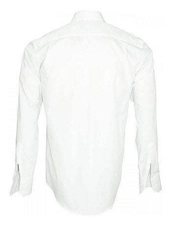Chemise homme premium coupe droite BASIC-COL ITALIEN Emporio balzani Blanc , 40