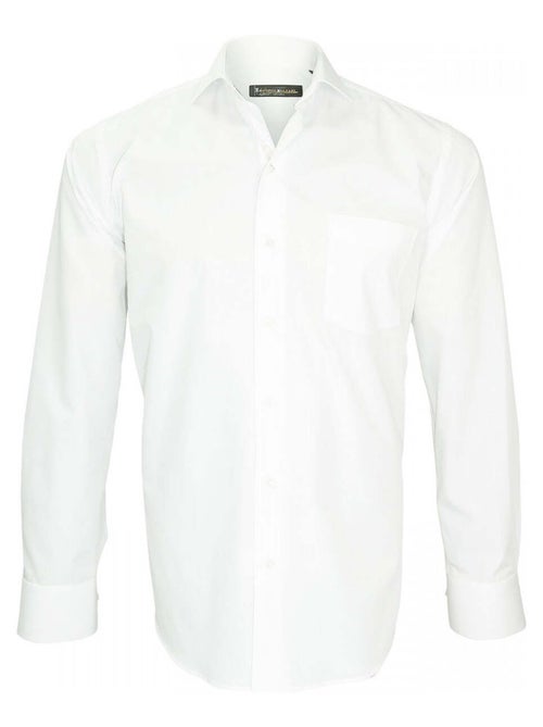 Chemise homme premium coupe droite BASIC-COL ITALIEN Emporio balzani Blanc , 40 - Kiabi