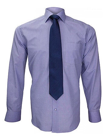 Chemise homme premium coupe droite classique- fil a fil emporio balzani