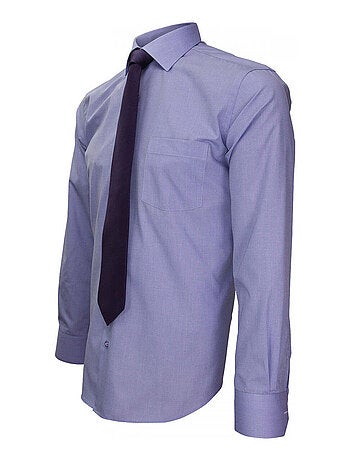 Chemise homme premium coupe droite classique- fil a fil emporio balzani