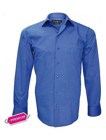 Chemise homme premium coupe droite classique- fil a fil emporio balzani