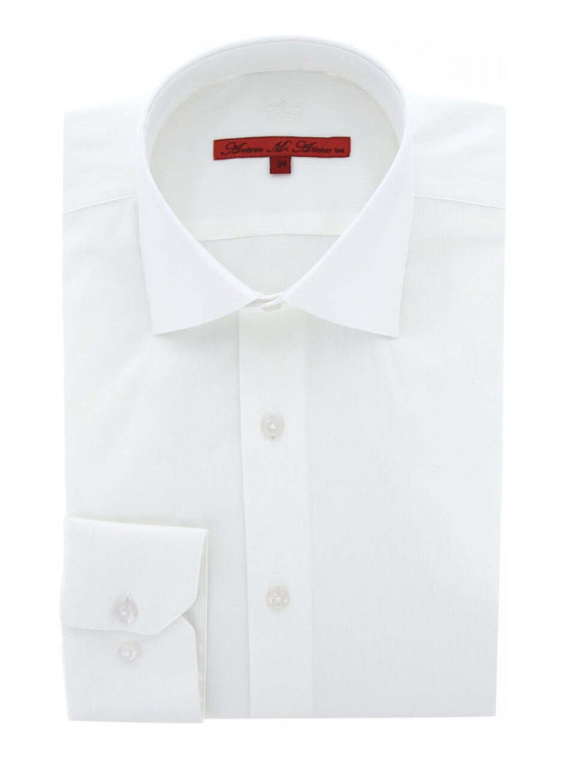 Chemise homme premium coupe droite STRIPY Andrew Mac Allister Blanc - Kiabi