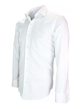 Chemise homme repasage facile coupe cintrée ROMA Emporio balzani Blanc , Blanc , 41