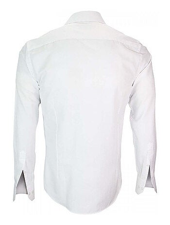 Chemise homme repasage facile coupe cintrée ROMA Emporio balzani Blanc , Blanc , 41