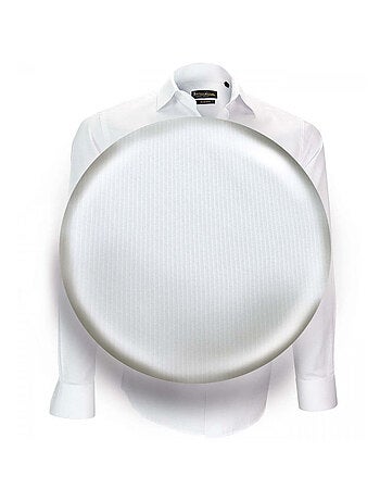 Chemise homme repasage facile coupe cintrée ROMA Emporio balzani Blanc , Blanc , 41