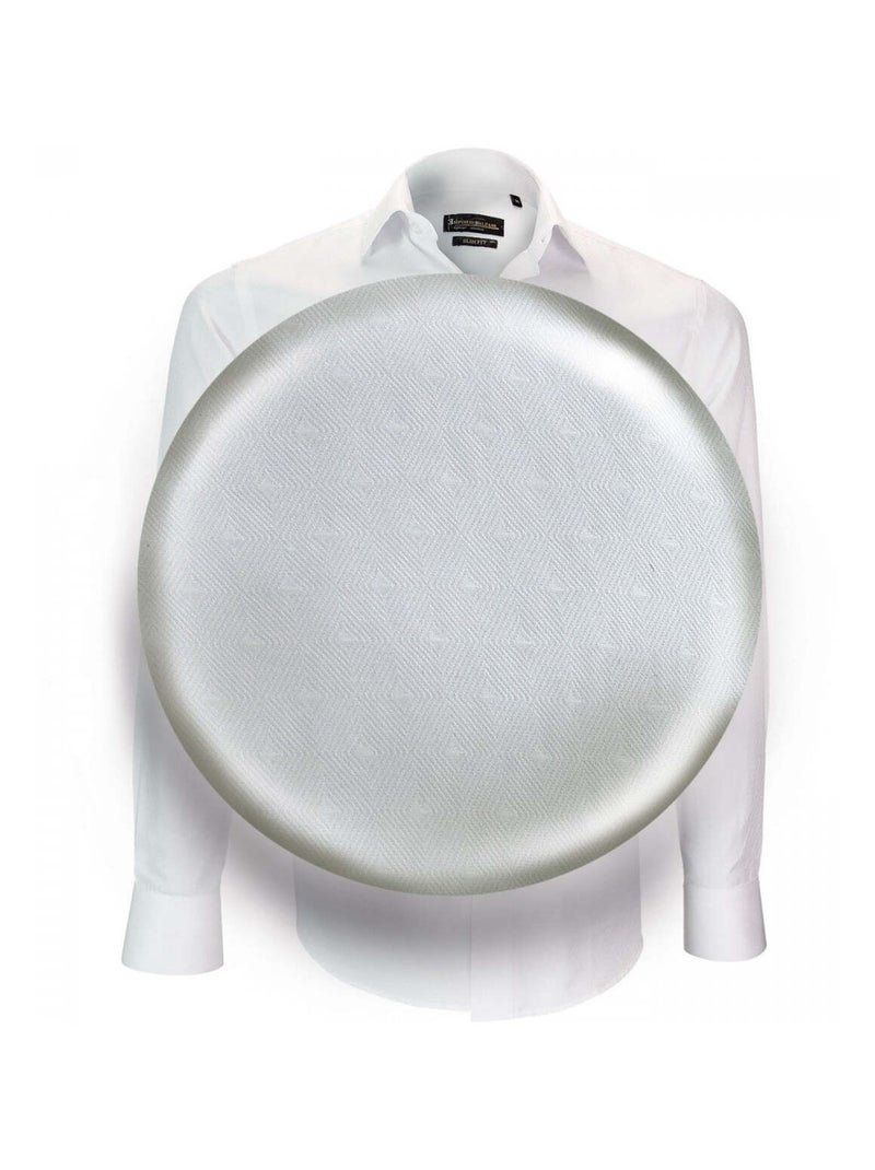 Chemise homme repasage facile coupe cintrée ROMA Emporio balzani Blanc , Blanc , 41 Blanc Blanc - Kiabi