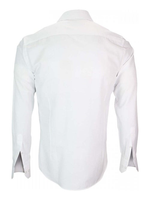 Chemise homme repasage facile coupe cintrée ROMA Emporio balzani Blanc , Blanc , 41 - Kiabi
