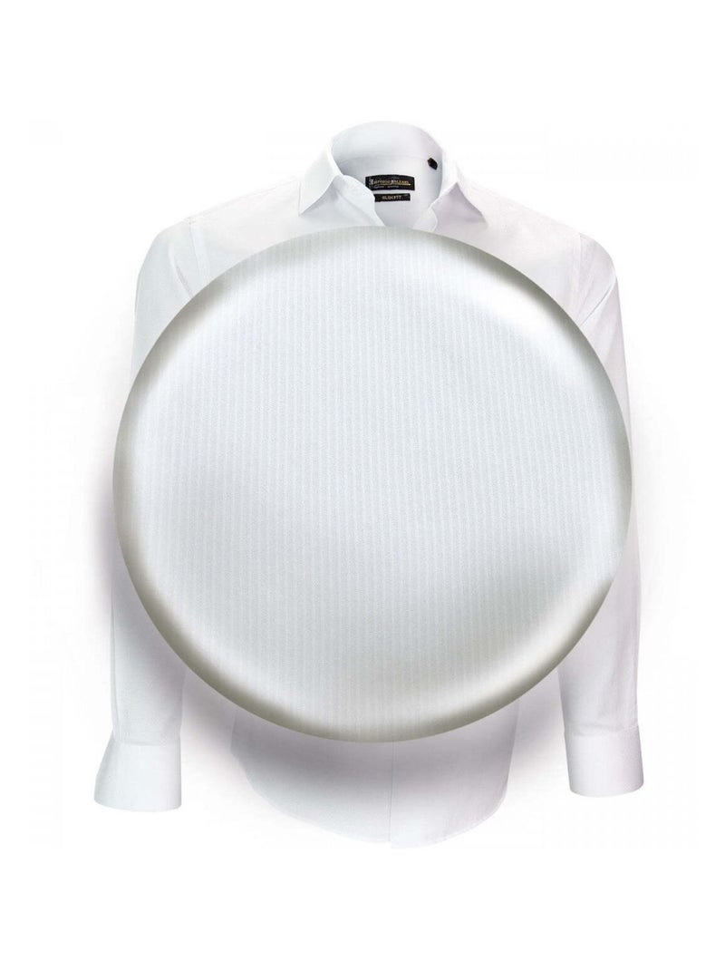 Chemise homme repasage facile coupe cintrée ROMA Emporio balzani Blanc , Blanc , 41 Blanc Blanc - Kiabi