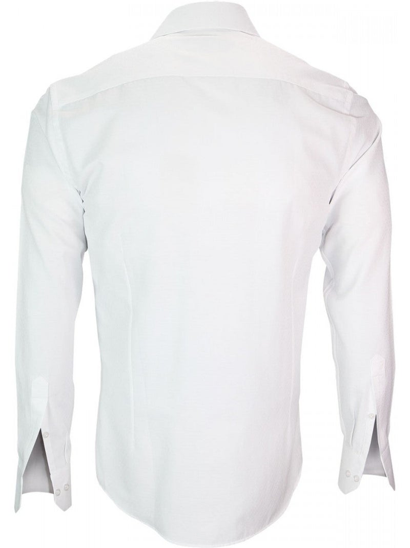 Chemise homme repasage facile coupe cintrée ROMA Emporio balzani Blanc - Kiabi
