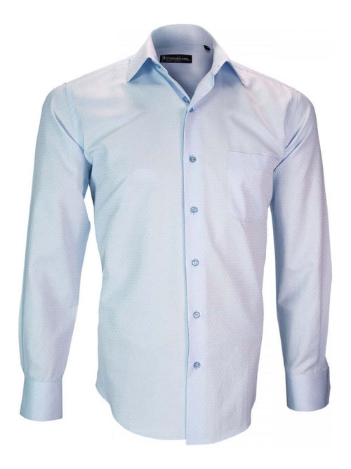 Chemise homme repasage facile coupe droite BARI Emporio balzani Blanc , 40 - Kiabi