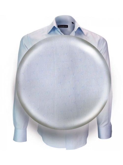 Chemise homme repasage facile coupe droite BARI Emporio balzani Blanc , 40 - Kiabi