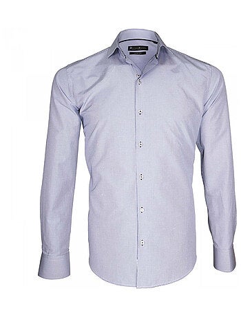 Chemise homme repassage facile coupe cintrée GIANCARLO Emporio balzani Bleu clair , 41