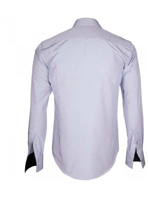 Chemise homme repassage facile coupe cintrée GIANCARLO Emporio balzani Bleu , 45 - Kiabi