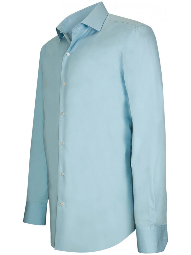 Chemise homme repassage facile coupe cintrée LORENZO Emporio balzani Bleu - Kiabi