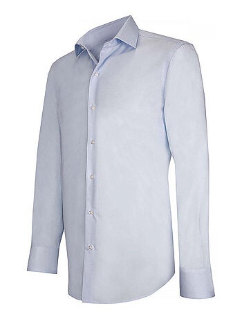 Chemise homme repassage facile coupe cintrée LORENZO Emporio balzani Bleu clair , 43
