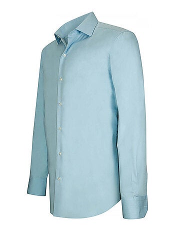 Chemise homme repassage facile coupe cintrée LORENZO Emporio balzani Bleu clair , 43