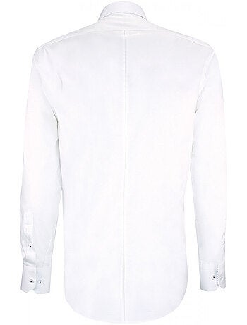 Chemise homme satin de coton coupe cintrée FLAGGY Andrew Mac Allister Blanc , 38