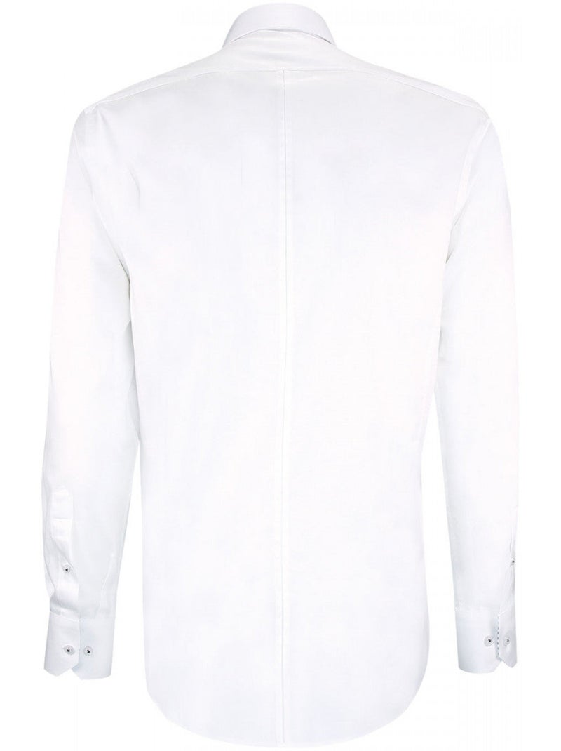 Chemise homme satin de coton coupe cintrée FLAGGY Andrew Mac Allister Blanc , 38 Blanc - Kiabi