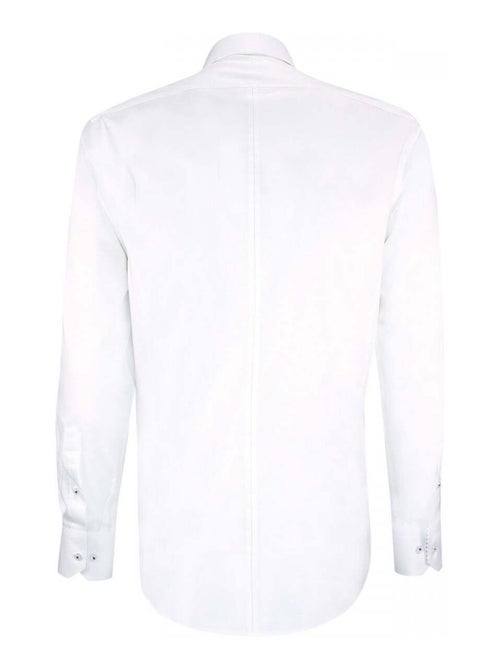 Chemise homme satin de coton coupe cintrée FLAGGY Andrew Mac Allister Blanc , 43 - Kiabi