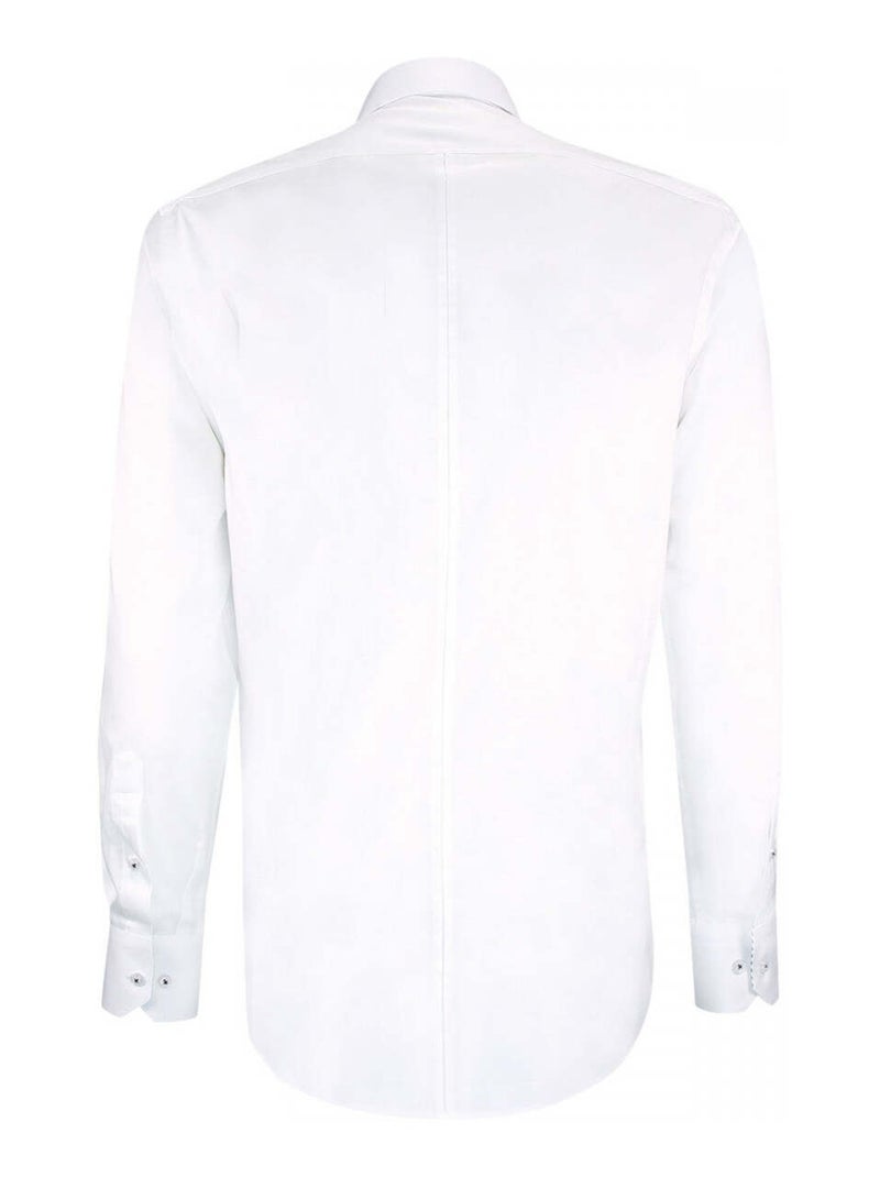 Chemise homme satin de coton coupe cintrée FLAGGY Andrew Mac Allister Blanc , 43 Blanc - Kiabi
