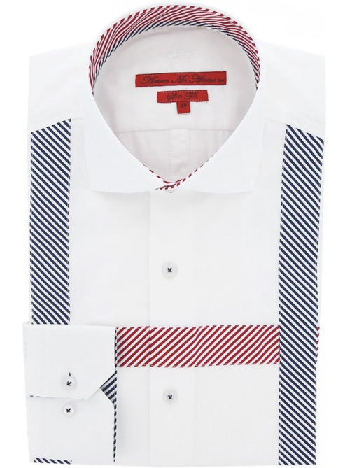 Chemise homme satin de coton coupe cintrée FLAGGY Andrew Mac Allister - Kiabi Chemise homme satin de coton coupe cintrée FLAGGY Andrew Mac Allister - Kiabi