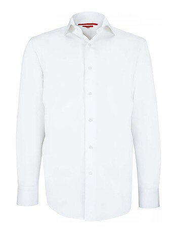 Chemise homme satin de coton coupe cintrée SATINO Andrew Mac Allister Blanc , 41