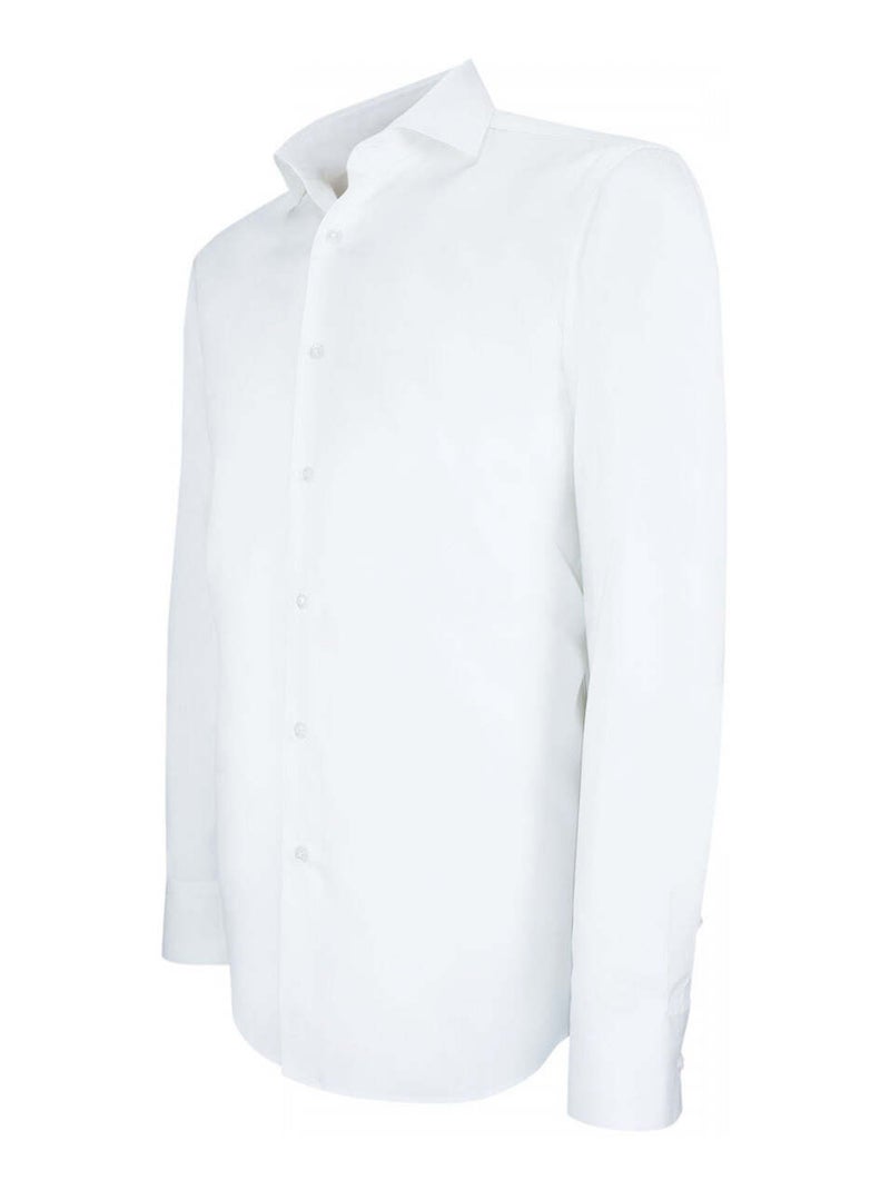 Chemise homme satin de coton coupe cintrée SATINO Andrew Mac Allister Blanc , 41 Blanc - Kiabi