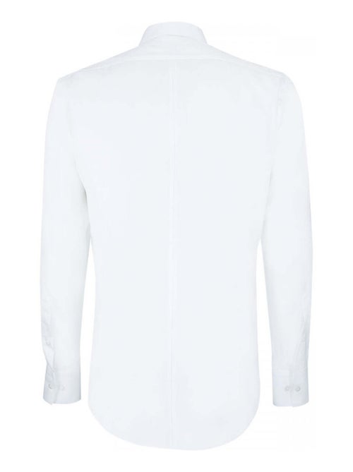 Chemise homme satin de coton coupe cintrée SATINO Andrew Mac Allister Blanc , 41 - Kiabi