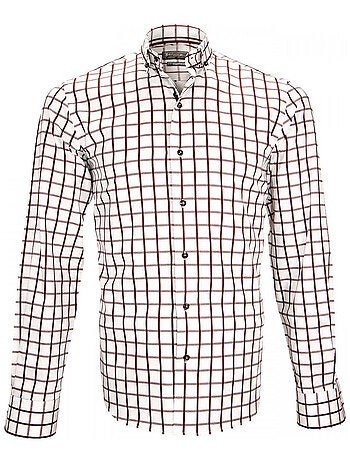 Chemise homme sport coupe cintrée MATTONELLA Emporio balzani Marron , 40