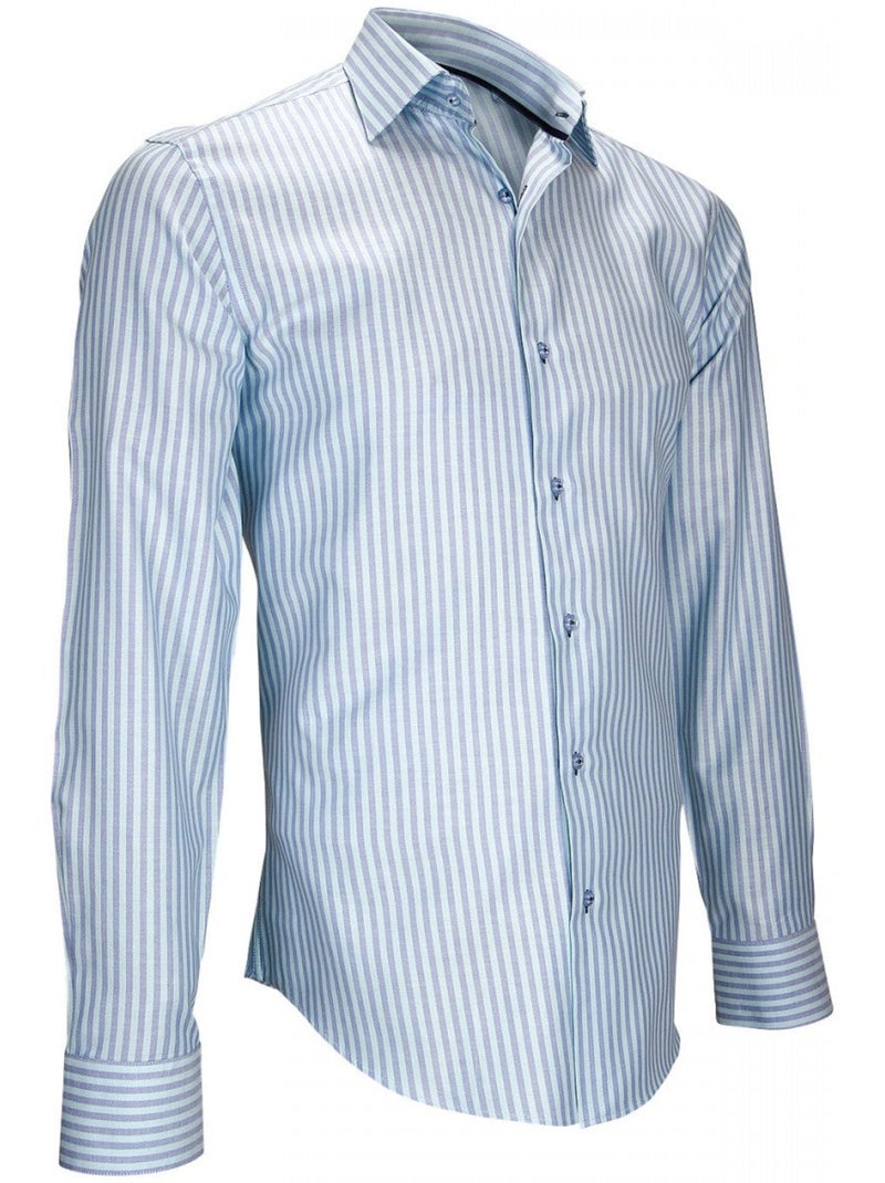 Chemise homme sport coupe cintrée TURCHESE Emporio balzani Bleu turquoise - Kiabi