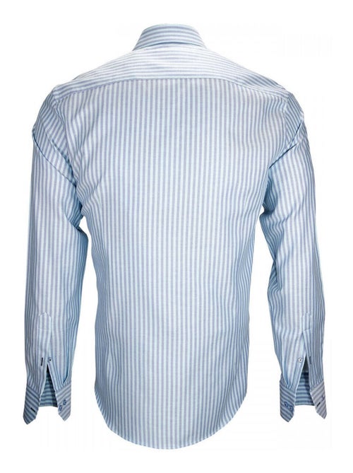 Chemise homme sport coupe cintrée TURCHESE Emporio balzani Turquoise , 44 - Kiabi