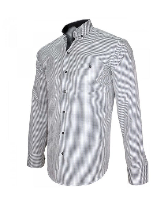 Chemise homme sport coupe droite MONTALCINO Emporio balzani Bleu , 40 - Kiabi