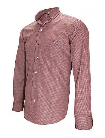 Chemise homme sport coupe droite TREVISO Emporio balzani Bordeaux , 40