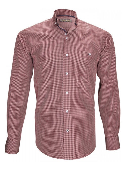 Chemise homme sport coupe droite TREVISO Emporio balzani Bordeaux , 40 - Kiabi